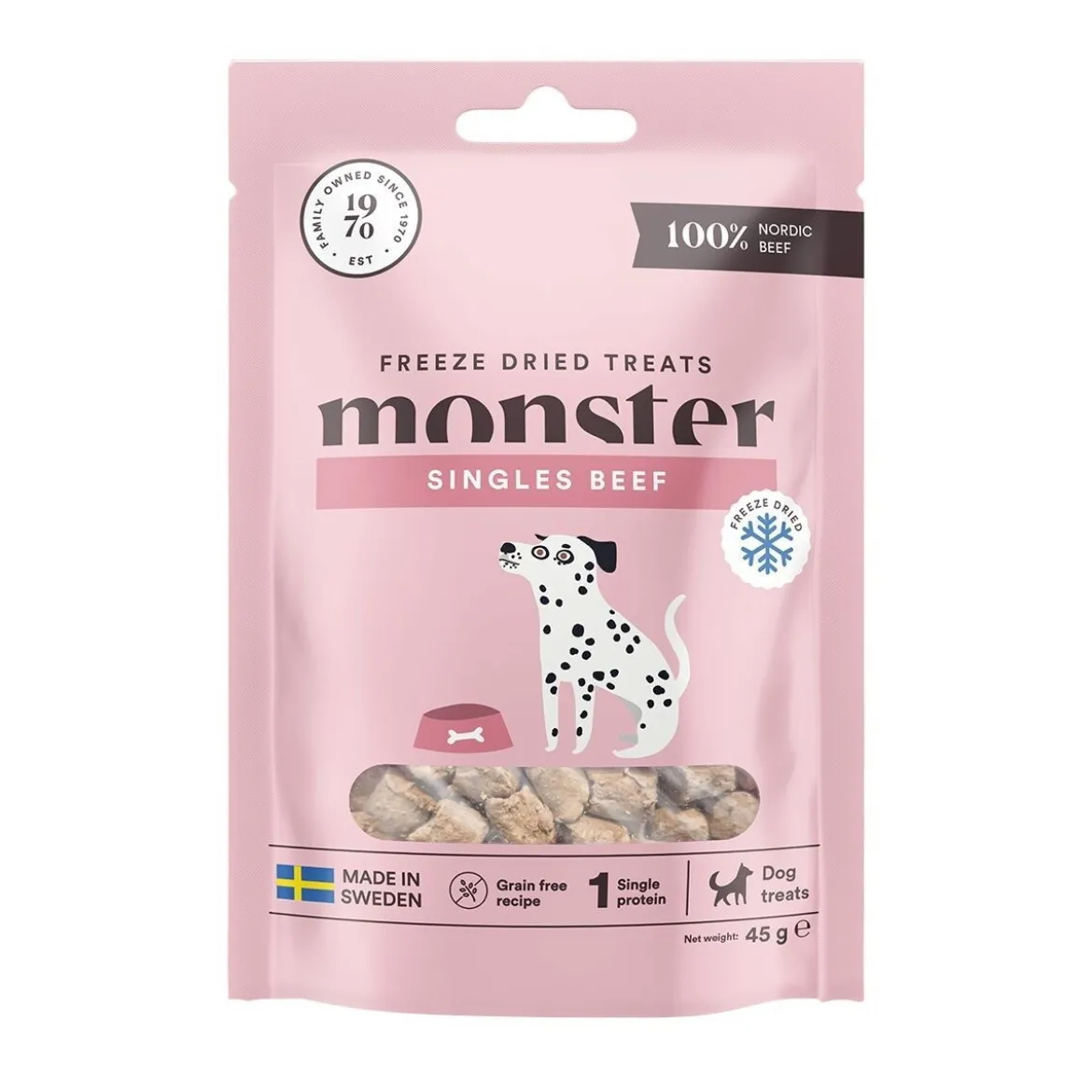 Monster Hundgodis Frystorkad Biff
