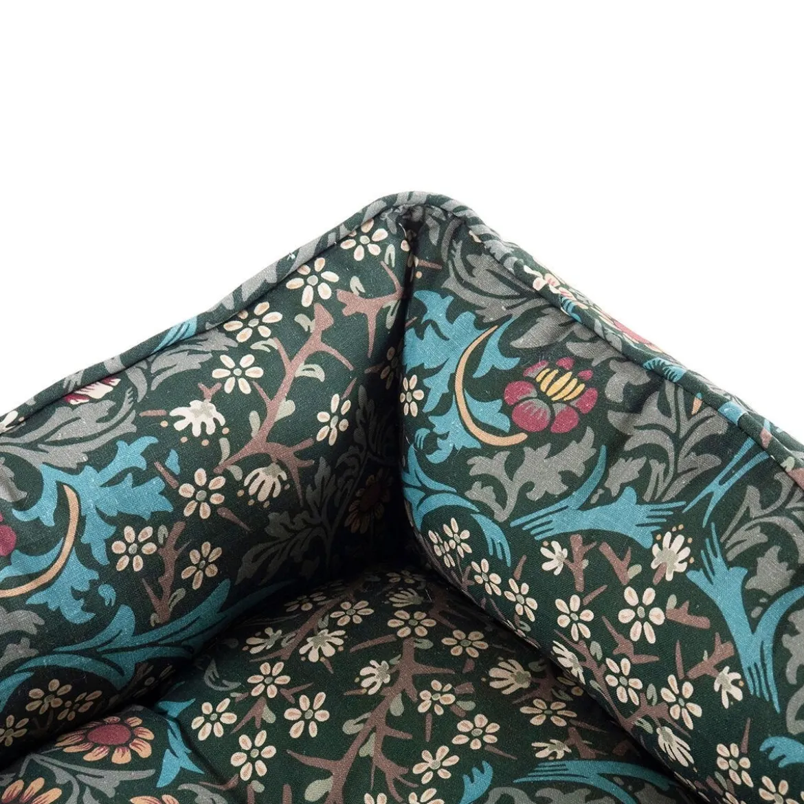 Morris & Co Blackthorn Hundbädd Mörkgrön