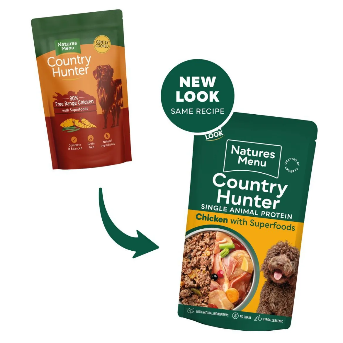 Natures:menu Country Hunter Dog Free Range Chicken 150 g