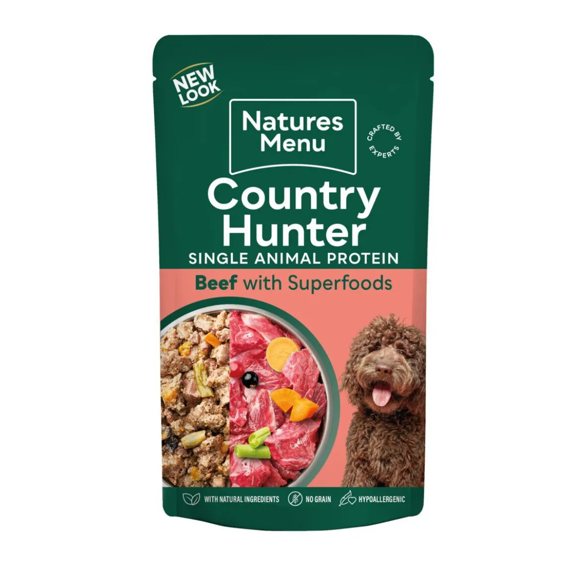 Natures:menu Country Hunter Dog Grass Glazed Beef 150 g