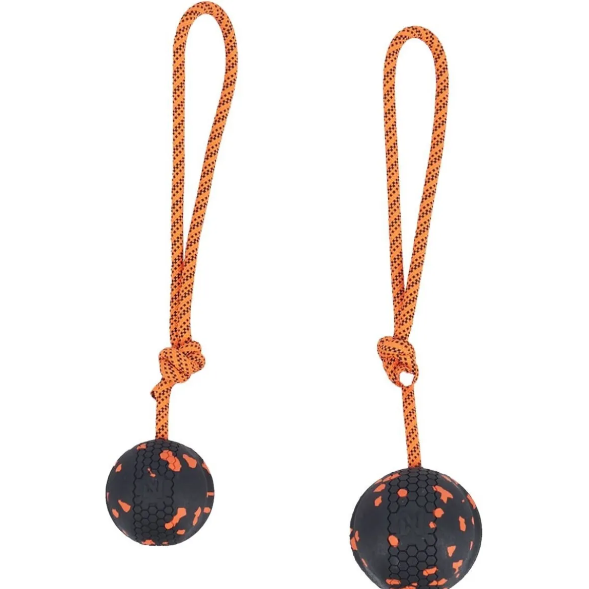 Non-Stop Dogwear Hundboll med Rep Orange/Svart