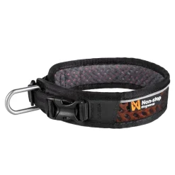 Non-stop Dogwear Rock Hundhalsband Justerbart Svart/Orange