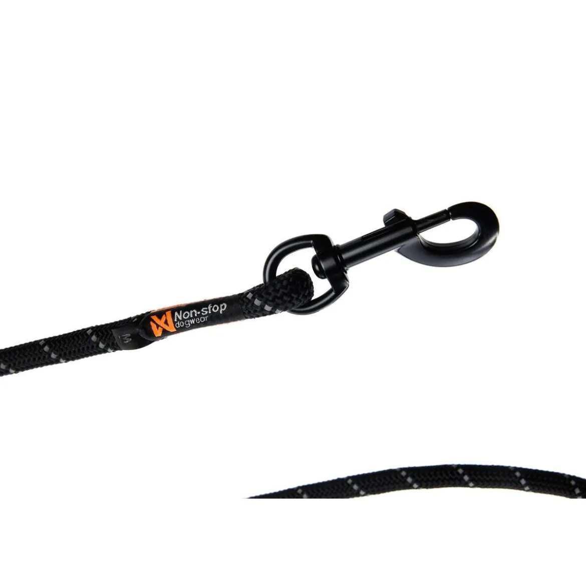 Non-Stop Dogwear Rock Justerbart Repkoppel 2,5 m Svart