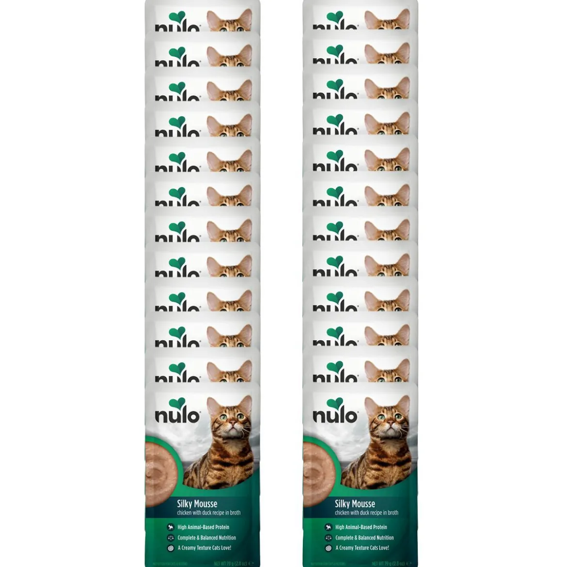 Nulo Silky Mousse Cat Chicken with Duck in Broth Våtfoder till Katt 79 g