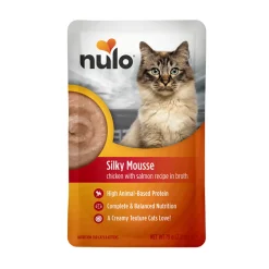Nulo Silky Mousse Cat Chicken with Salmon in Broth Våtfoder till Katt 79 g
