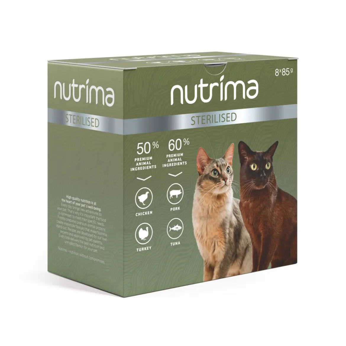 Nutrima Cat Adult Sterilised Multipack 8 x 85 g