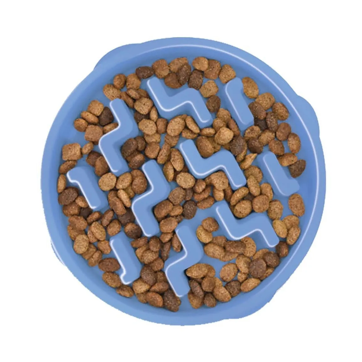 Outward Hound Slow Feeder Notch Hundmatskål Blå 20,5 cm