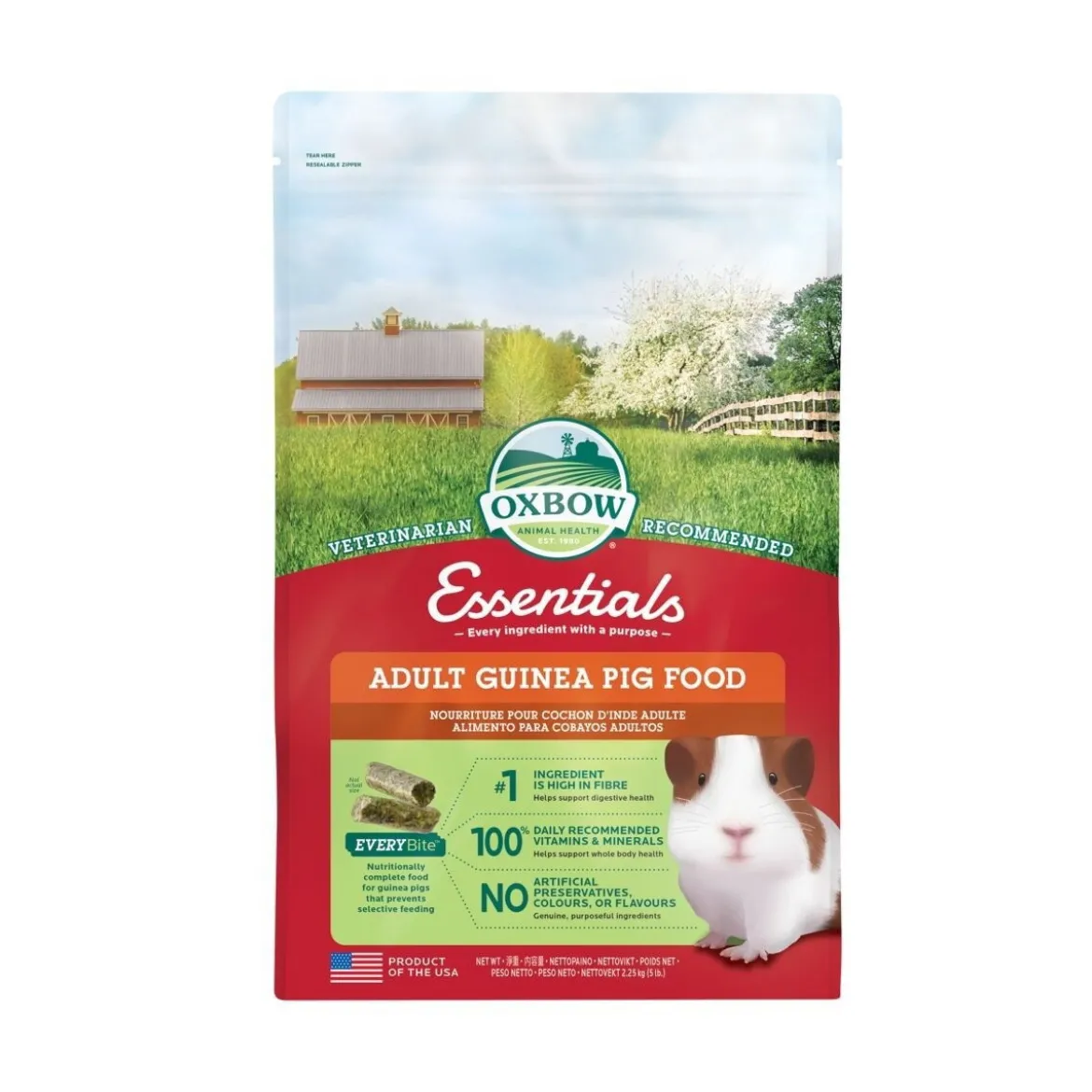 Oxbow Essentials Adult Guinea Pig Marsvinsfoder