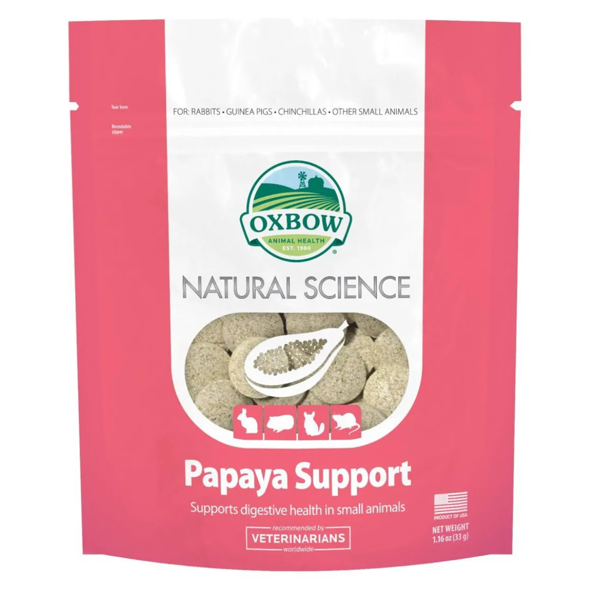 Oxbow Natural Science Papaya Support 33 g
