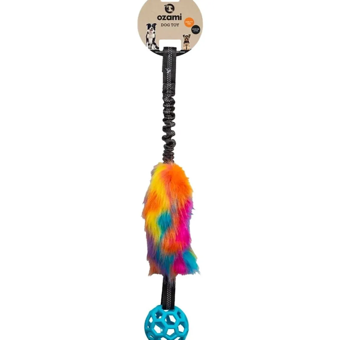 Ozami Play-N-Tug Unicorn Kampleksak med Boll 65cm