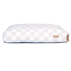 PAIKKA Check Hundmadrass Rutig Beige