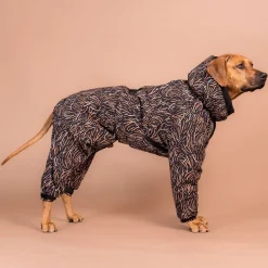 PAIKKA Vinteroverall till Hund Svart/Brun