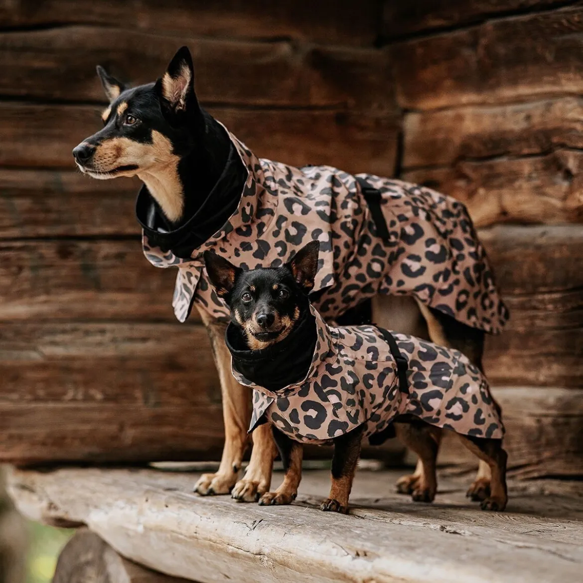 PAIKKA Visibility Lite Regnjacka Leopard Brun