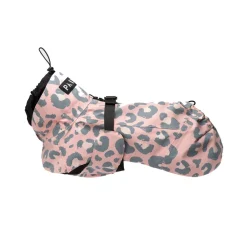 PAIKKA Visibility Regnjacka till Hund Rosa Leopard