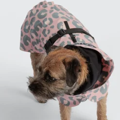 PAIKKA Visibility Regnjacka till Hund Rosa Leopard