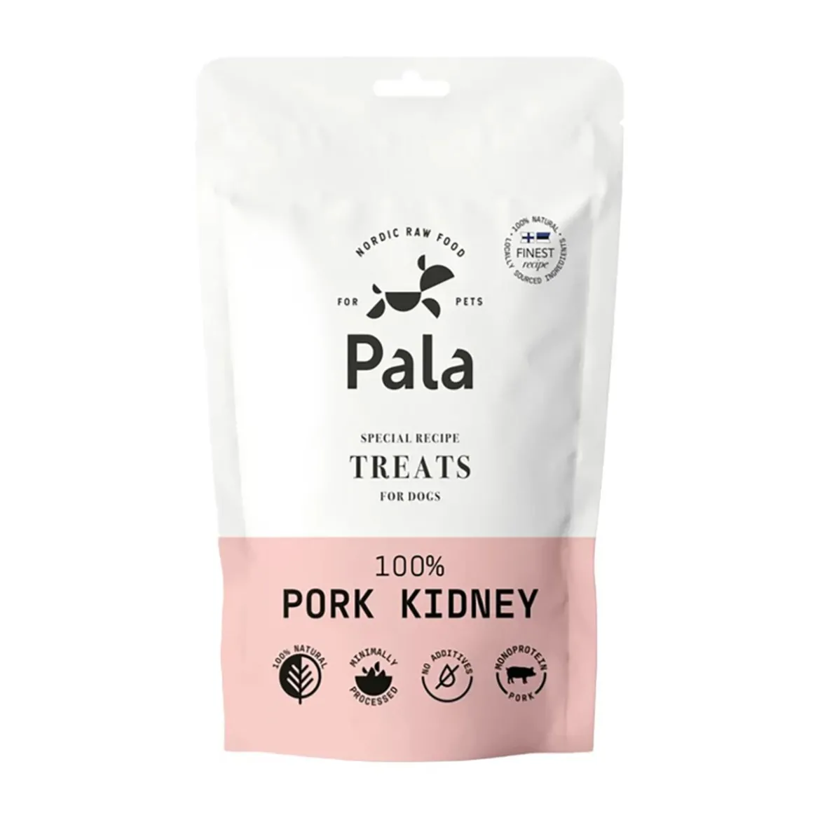Pala 100% Pork Kidney Lufttorkat Hundgodis 100 g