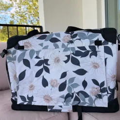 PetEasy Luxury Soft Transportbur Blommig