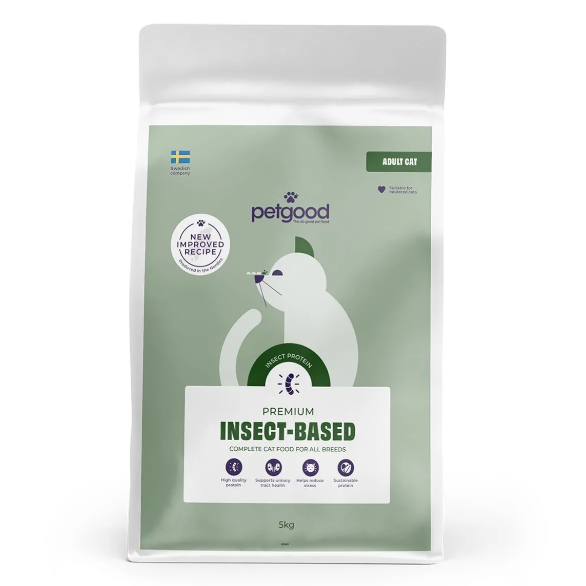 Petgood Adult Cat Kattmat med Insektsprotein