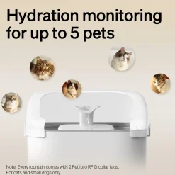 Petlibro Dockstream RFID Multi Cats Vattenfontän Vit