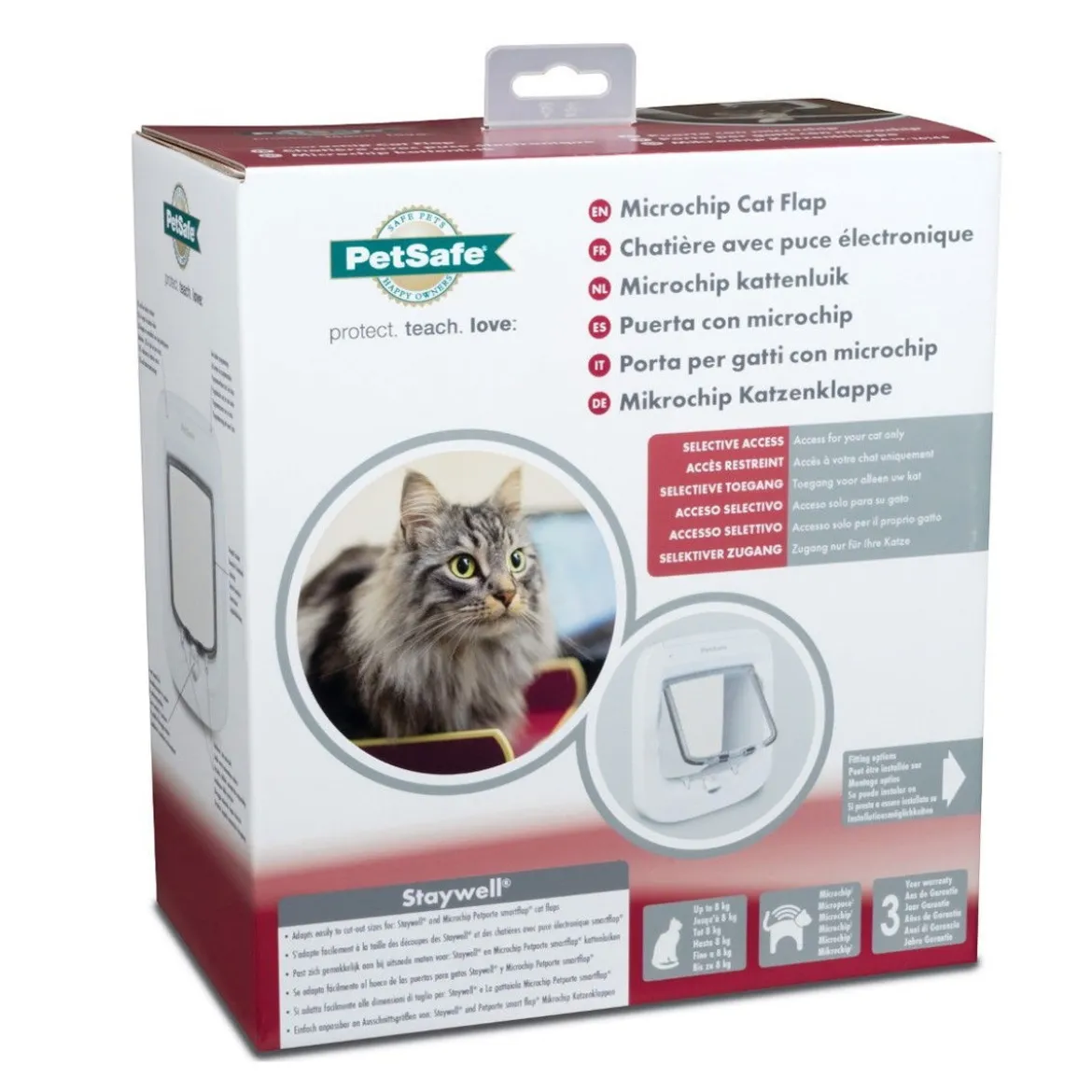 PetSafe Microchip Kattlucka Vit