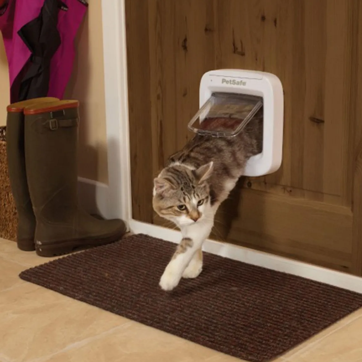 PetSafe Microchip Kattlucka Vit