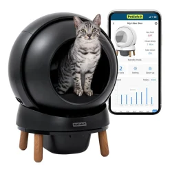 PetSafe SmartSpin Självrensande Kattlåda Svart