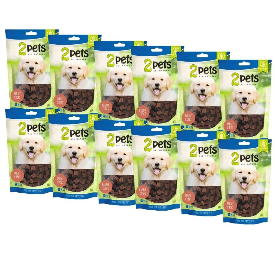 2Pets Cubes med Kanin12 x 100 g