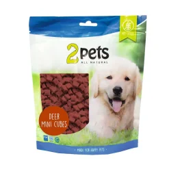 2Pets Minicubes Hundgodis med Hjort