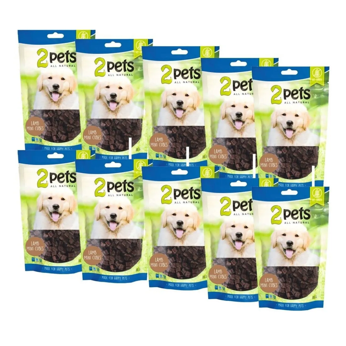 2Pets Minicubes med Lamm 12 x 100 g