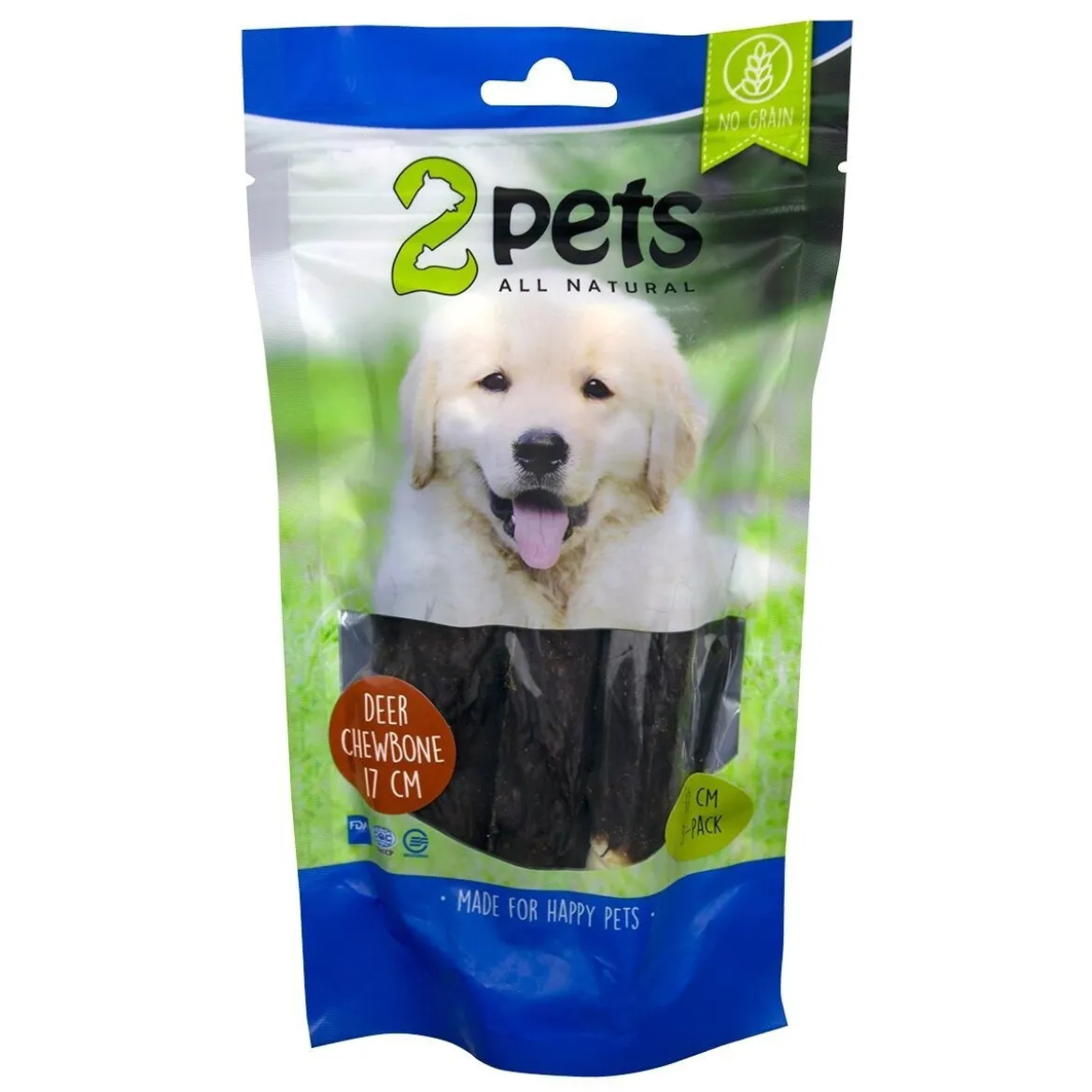 2Pets Tuggpinne med Hjort 17 cm