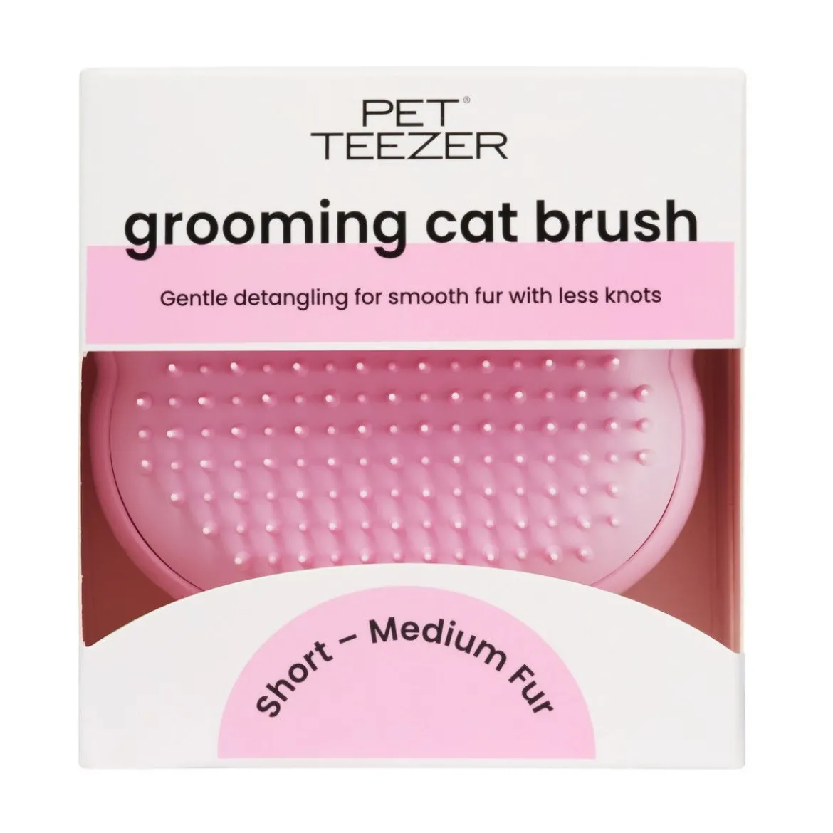 Pet Teezer Ergonomisk Kattborste Rosa