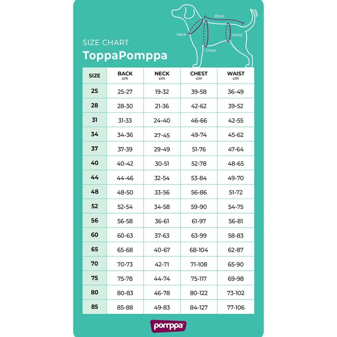 Pomppa Toppa Vintertäcke Hund Rust