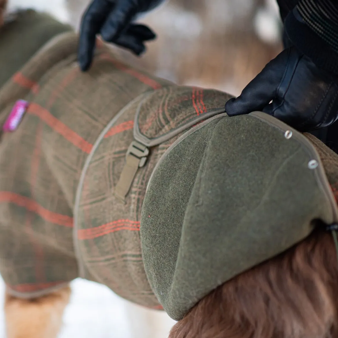 Pomppa Woolie Hundtäcke Olive