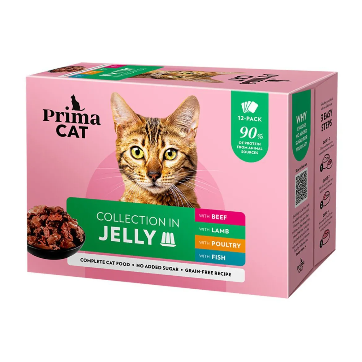 PrimaCat Classic Multipack i Jelly 12x85 g