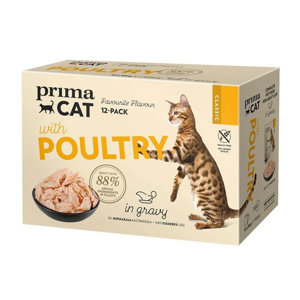 PrimaCat Poultry in Gravy 12x85 g
