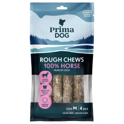 PrimaDog Rough Chews Munchy Stick Tuggben Häst M 4-pack