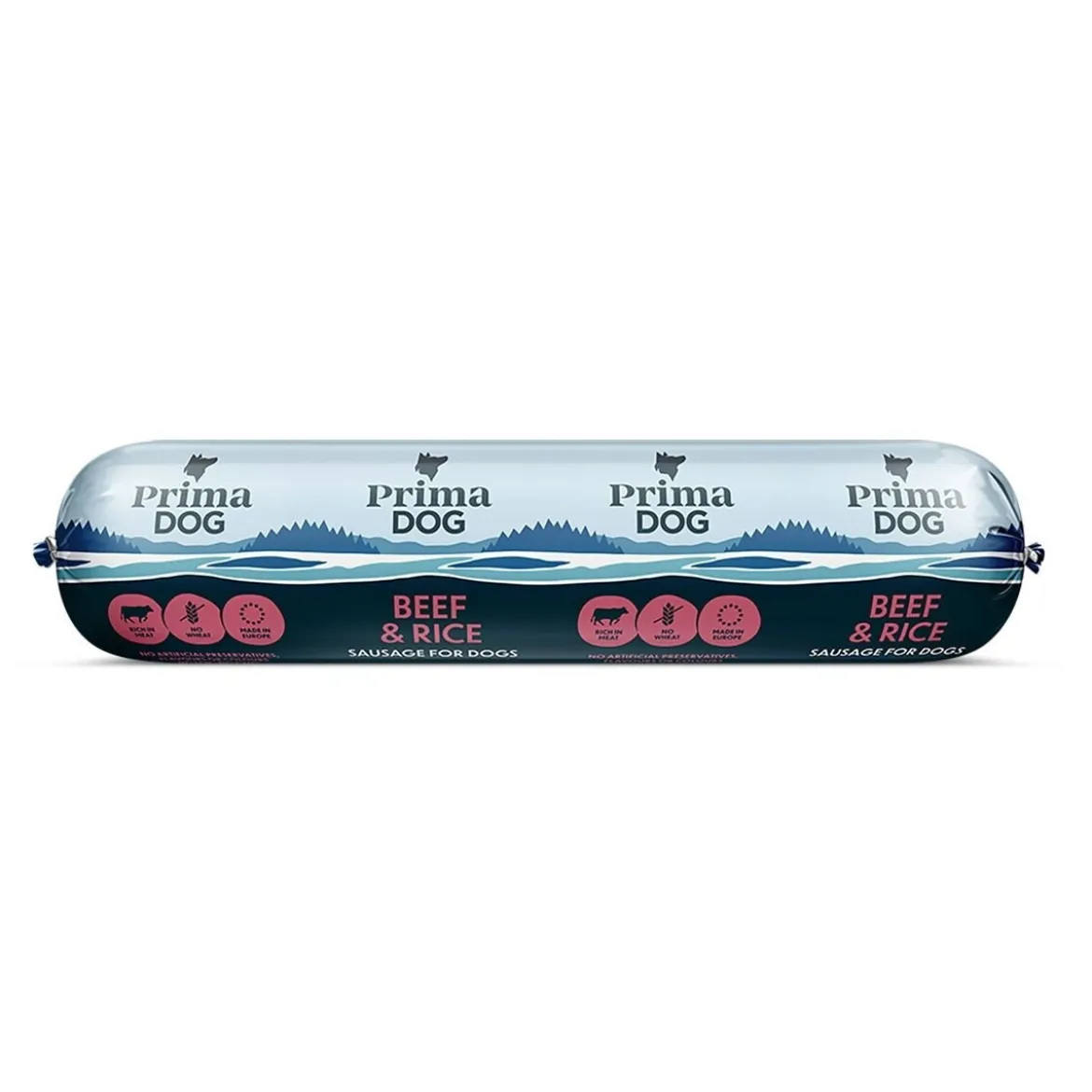 PrimaDog Sausage Beef & Rice 800 g