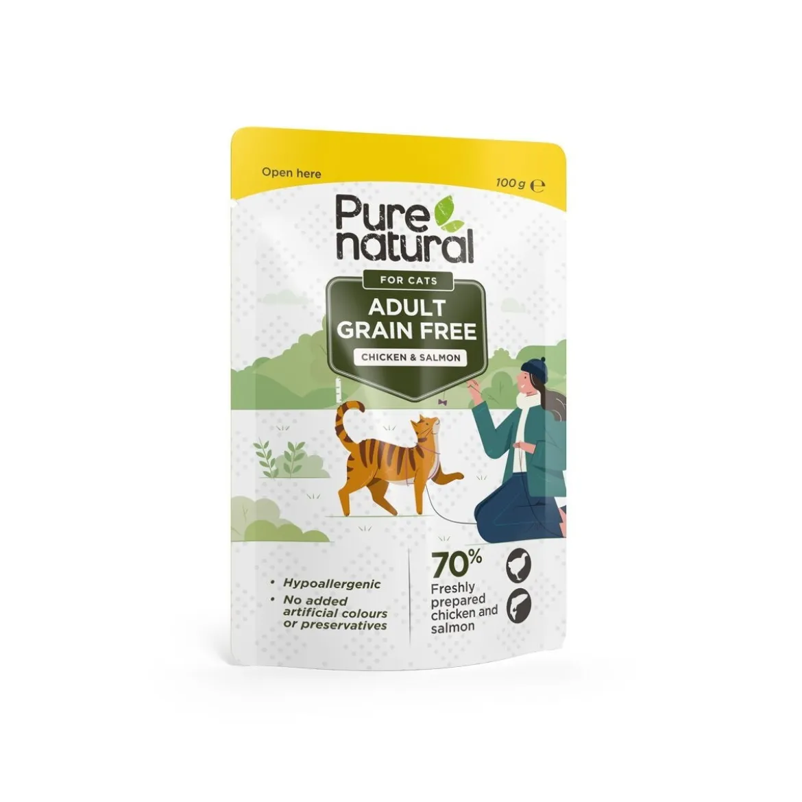 Purenatural Cat Adult Chicken & Salmon Våtfoder till Katt