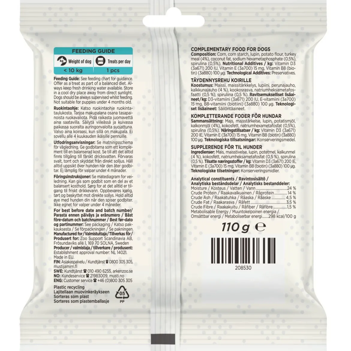 Purenatural Dental Sticks Tuggpinnar till Hund Kalkon 7-pack