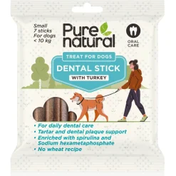 Purenatural Dental Sticks Tuggpinnar till Hund Kalkon 7-pack
