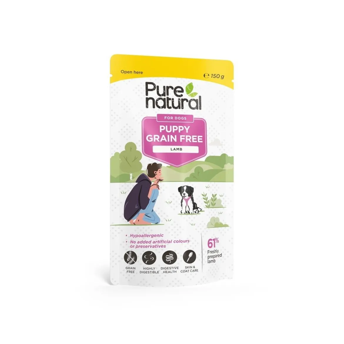 Purenatural Puppy Lamb Spannmålsfritt Våtfoder till Valpar 150 g