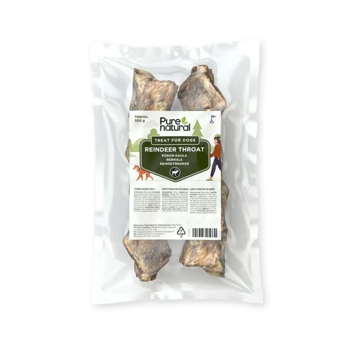 Purenatural Renhals Hundtugg 300 g