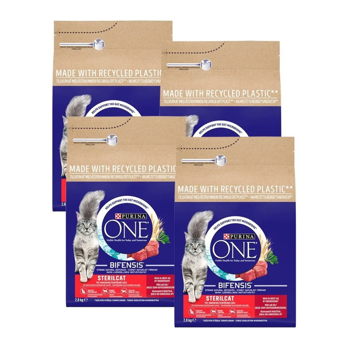 Purina ONE Sterilcat Oxe 4x2,8kg