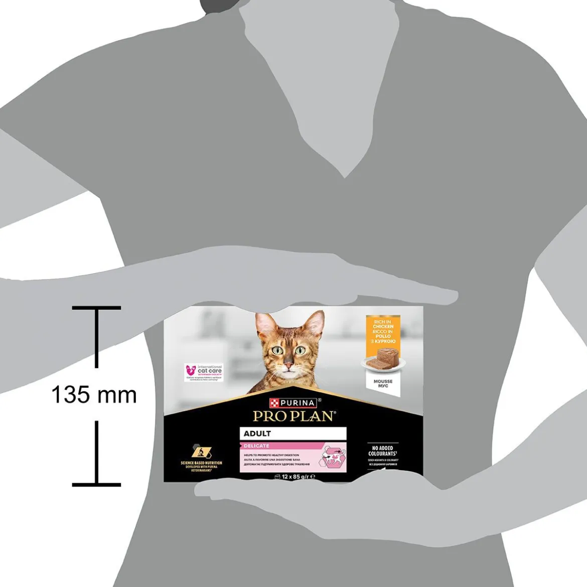 Purina Pro Plan Cat Delicate Mousse Chicken Våtfoder till Katt 12x85 g