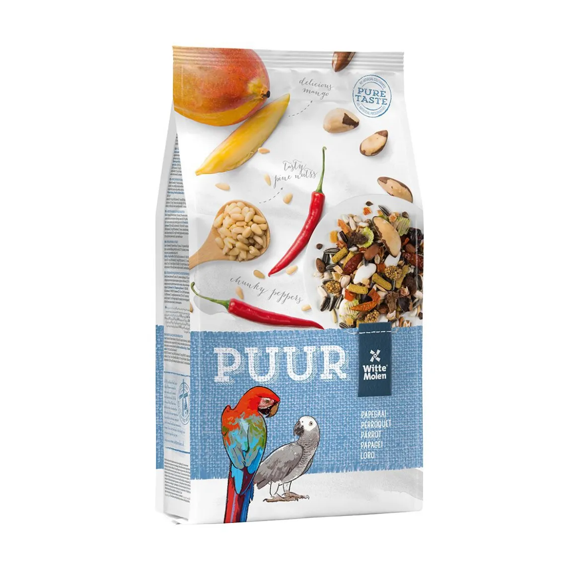 PUUR Parrot Fågelmat till Papegoja 2 kg