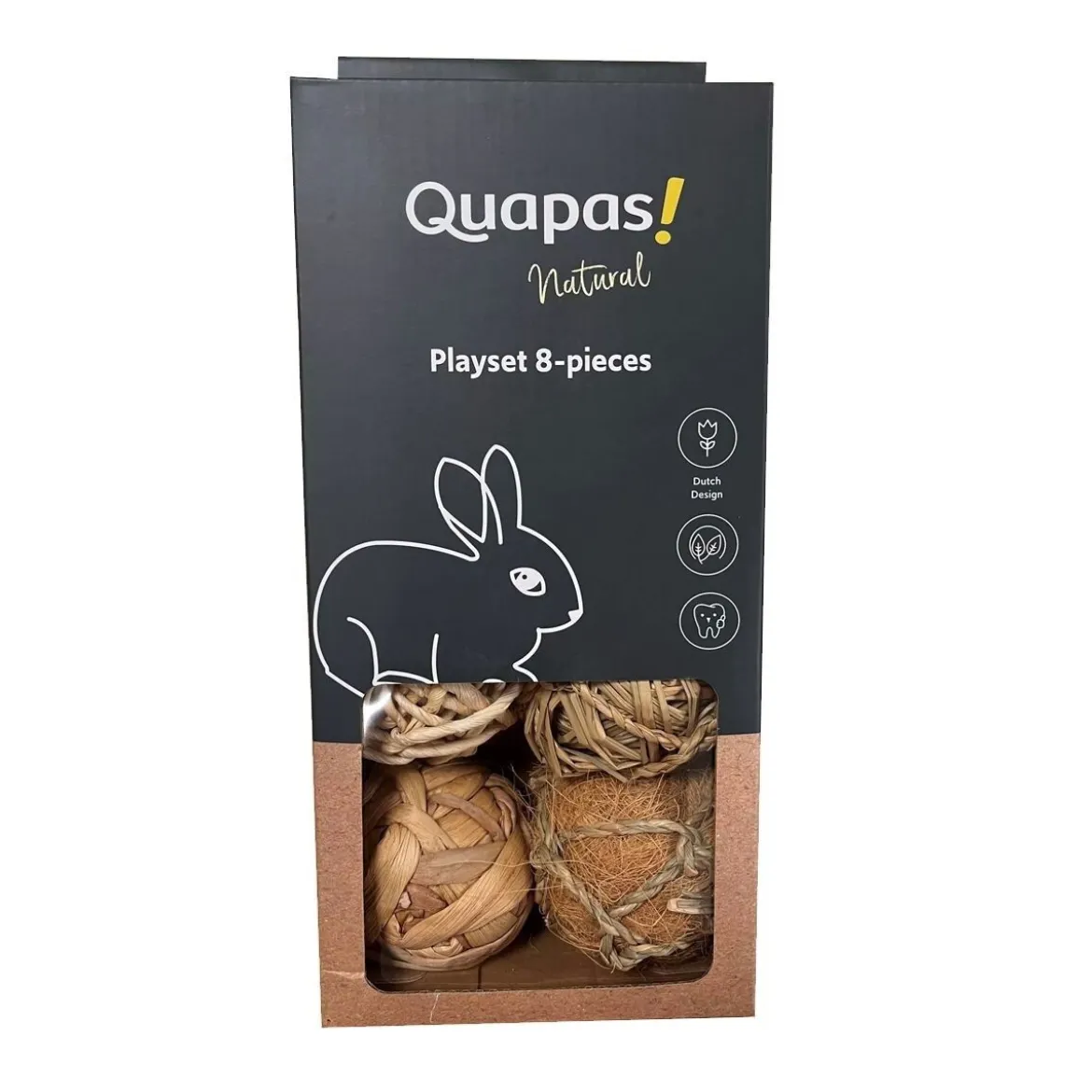 Quapas! Låda med Gnagarleksaker 8 st