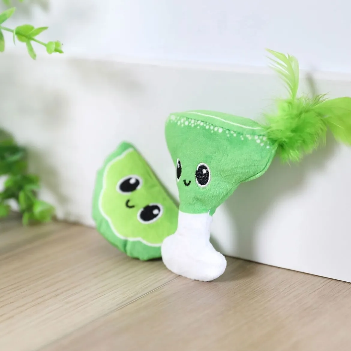 Quirky Kitty Drink och Lime Kattleksaker 2-pack