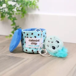 Quirky Kitty Hide-a-Toy Kattleksak Glasskula med Kattmynta