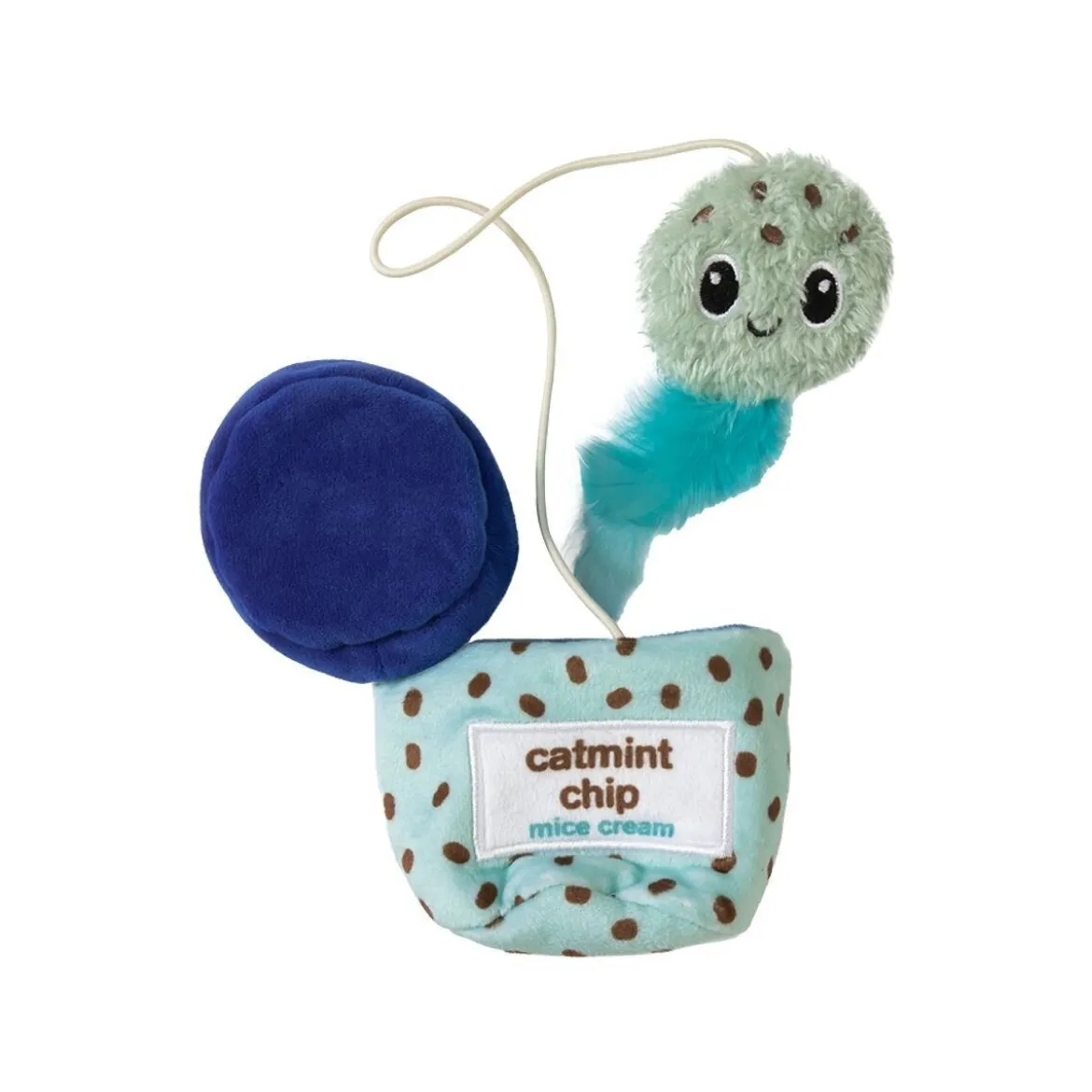 Quirky Kitty Hide-a-Toy Kattleksak Glasskula med Kattmynta