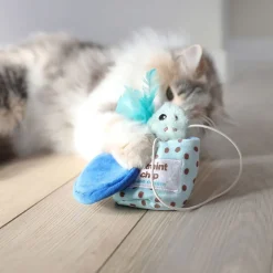 Quirky Kitty Hide-a-Toy Kattleksak Glasskula med Kattmynta